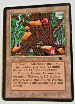 Magic The Gathering - Mishra's Factory Summer Card - Antiquities - Image 1 of 2