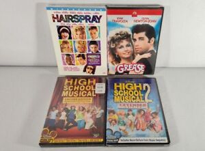 Grease, Hairspray, High School Musical 1 & 2, DVD, Lot of 4, Brand New, Sealed