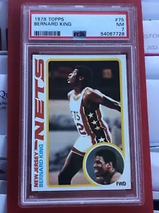 1978-79 Topps Bernard King #75 PSA 7 Rookie RC HOF - Picture 1 of 5