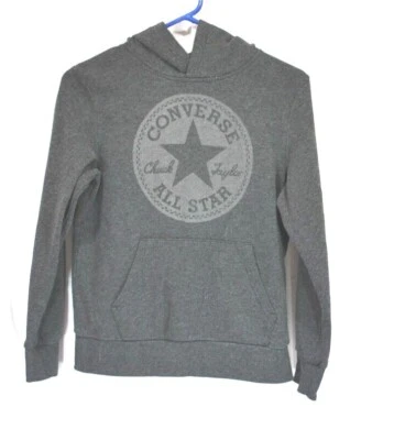 Sudadera con Capucha Converse Chuck Taylor All Star Juvenil Mediana Pullover Gris Foto 1 de 4