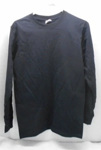 Anvil Unisex black long sleeve crew neck shirt size small - Bild 1 von 6