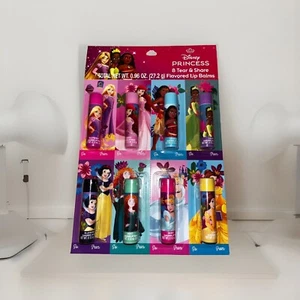 Kids Princess Flavored Lip Balm 8 Tear & Share Classroom Gifts Stocking Stuffers - Picture 1 of 2
