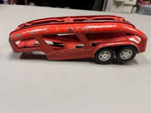 Remolque de transporte de automóviles Hubley de colección raro - Imagen 1 de 7