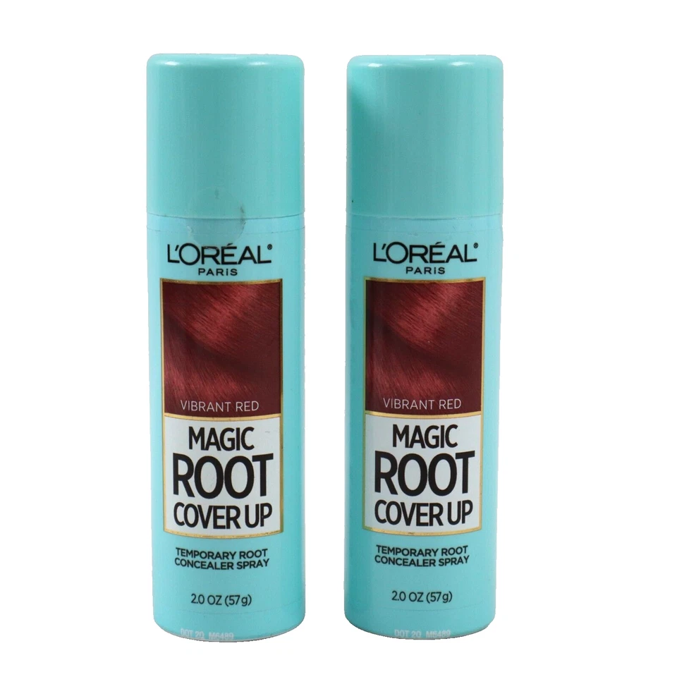 2 УПАКОВКИ L'Oreal Paris Magic Root Cover Up временный консилер спрей, яркий красный - Изображение 1 из 4