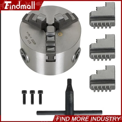 K11-80 Self-centering Lathe Drilling Part 80mm 3 Jaw Lathe Chuck Manual Chuck 3" - Image 1 of 4