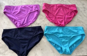 Lot of 4! Girls Lands’ End Swim Bottoms; Pink, Purple, Turquoise, Navy; Size 12 - Picture 1 of 22