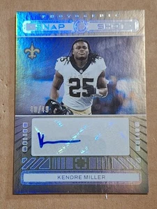 2024 KENDRE MILLER PANINI PHOTOGENIC AUTOGRAPHED AUTO CARD /49 SAINTS SILVER - Picture 1 of 2