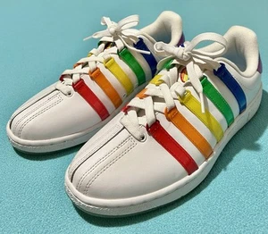 K-SWISS / Classic Pride VN x NOH8 / Woman’s 11 / White / Low / LGBTQ / Shoes - Picture 1 of 14