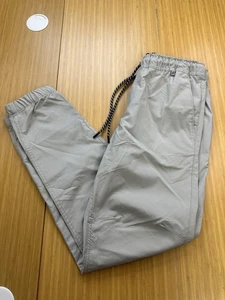NUEVO Jogger Hurley Pacer sarga elástica para hombre talla pequeña gris claro ajuste cónico - Imagen 1 de 7