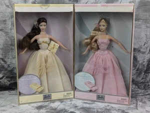 Barbie Birthday Wishes Pink & Gelb 2er Set Open Box 2003 Silber C0860 B9786 - Bild 1 von 16