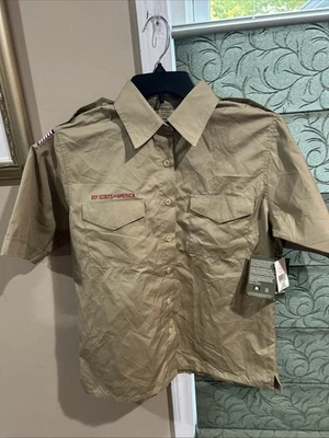 Nuevas Etiquetas Boy Scout CAMISA UNIFORME Nuevo Estilo Damas Mediana Manga Corta Camisa C4 Foto 1 de 4