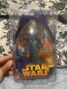 Star Wars Plo Koon Revenge Sith Jedi Hologram Transmission Action Figure New - Picture 1 of 2