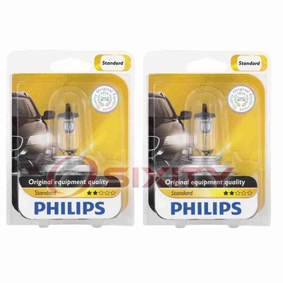 2 pc Philips High Low Beam Headlight Bulbs for Lamborghini Diablo Jalpa tz - Image 1 of 4