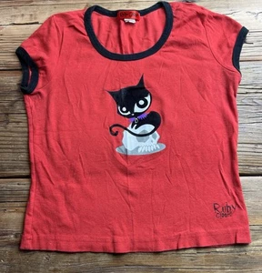 Vintage Y2k Ruby Gloom Velvet cat tee shirt size Youth XL or adult XS/S - Picture 1 of 7