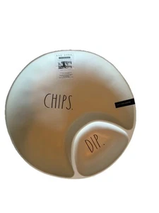 RAE DUNN, Chip And Dip Platter, 100% Melamine , Durable/ Heat Resistant . - Picture 1 of 8