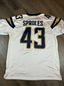 Vintage Reebok On Field Sewn Jersey San Diego Chargers Darren Sproles #20 Sz 52 - Picture 1 of 9