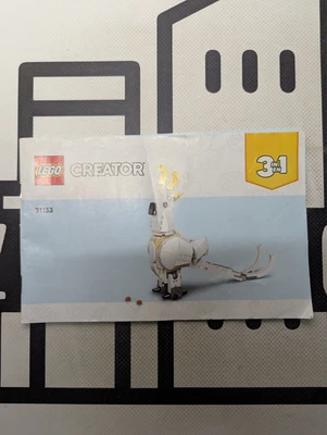 LEGO Creator 31133 White Rabbit 1 ¡Solo manual de instrucciones! 2023 sin ladrillos Foto 1 de 2