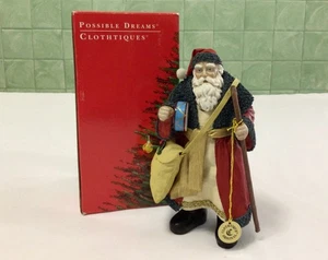 De colección 1994 Clothtique Santas By Possible Dreams Santa in Red Ornamento #714012 - Imagen 1 de 15
