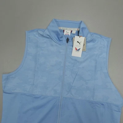 Chaleco de golf PUMA Volition cubierta camuflada talla M 537473 ajuste relajado ligero $90 Foto 1 de 4