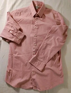 Men Express 1MX Pink Fitted Cotton Spandex Stretch Shirt 15-15.5 M NWOT 2018 - Picture 1 of 7