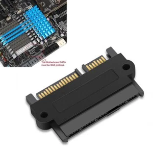 SFF-8482 SAS To SATA 22 Pin Angle 180 DegreeHard Disk Converter Adapter~hot U9L5 - Foto 1 di 9