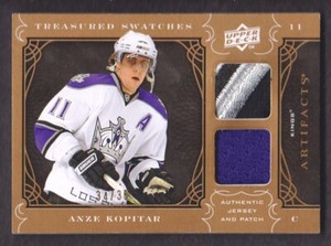 2009-10 Artifacts Treasured Swatches Jersey Patch TS-KO Anze Kopitar 34/35 Kings