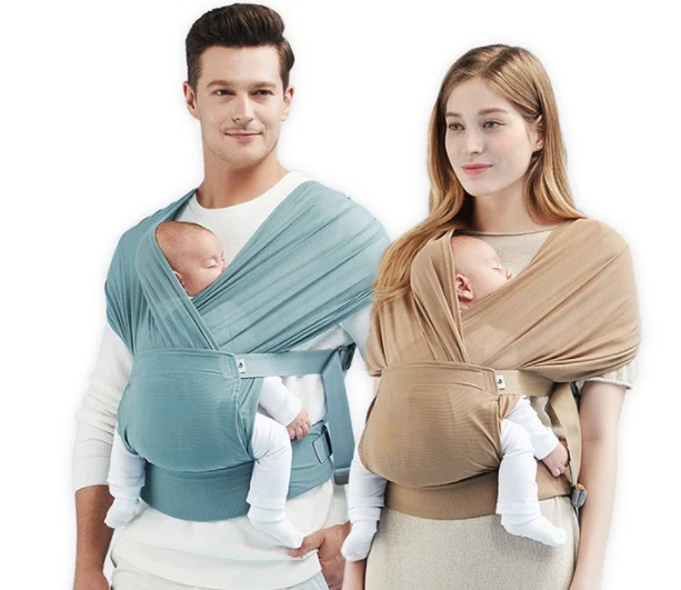 POGNAE Paso Uno Corte UV Malla de Aire Bebé Envoltura Eslinga Ultra Ligera con Cinturón de Cintura Foto 1 de 4