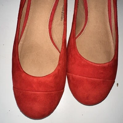 Halogen Women Sz 6.5 M Red Pump Leather Shoes - Image 1 of 4