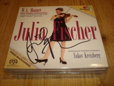 JULIA FISCHER Mozart Violin Concertos PENTATONE 3 SACD + DVD SET Signed Signiert - Bild 1 von 2