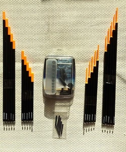 Multiweight Float Adaptor plus 20 black carp coarse Fishing floats gift set 2 - Picture 1 of 8