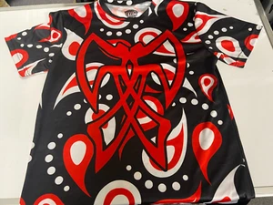 NEW TWIZTID SIZE MEDIUM SUBLIMATED SHIRT AMB AXE MURDER BOYS BLACK RED - Picture 1 of 2