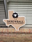 Texas Skrewball Whiskey Metal Sign 24" 