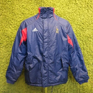 2003-2004 CHAQUETA DE FÚTBOL FRANCE ABRIGO MANGAER EDICIÓN 42/44" L 8/10 ADIDAS - Imagen 1 de 10