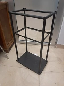 MESA AUXILIAR HIERRO Y CRISTAL - Imagen 1 de 4