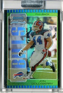 2005 Bowman Chrome Uncirculated Green Refractors Card #178 Jon Goldsberry/399