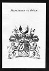 ca. 1820 Bhm Boehm Wappen Adel coat of arms Kupferstich antique print heraldry