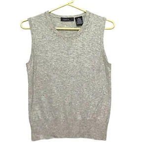 Vintage George Designs by Mark Eisen Womens Tank Top M Heathered Beaded Boho - Picture 1 of 5