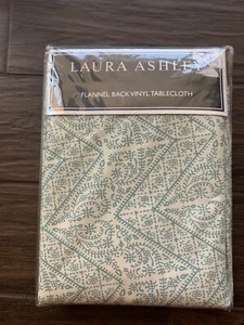 Laura Ashley Linwood Vinyl-Tischdecke mit Flanellrücken rund 70" grün elfenbein Terrasse - Bild 1 von 3