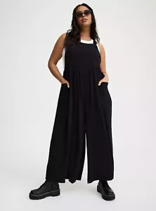Mono de pierna ancha Torrid negro nuevo con etiquetas nuevo 0X - Imagen 1 de 14
