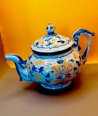 MATRICARDI  ASCOLI PICENO  teiera decoro floreale - Imagen 1 de 4