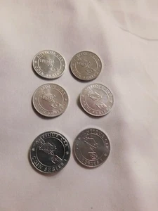 Sunoco Antique Car Coin Series 1 Lot of Six Collectible Coins - Picture 1 of 6