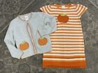 Gymboree HALLOWEEN SHOP Striped Pumpkin Sweater Dress & Cardigan Set, Size 5T