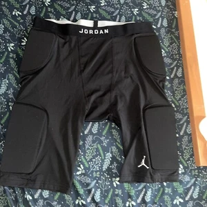 Jordan Dri-FIT Padded Compression Training Base Layer Tights Shorts Black 3XL - Picture 1 of 14