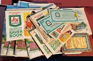 Large Lot: 3 types Vintage Trading Stamps: Top Value, S & H Green, and Frontier - Picture 1 of 5