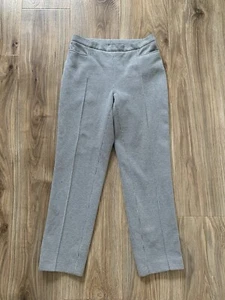 AKRIS PUNTO Houndstooth Stretch Jersey Ankle Pintuck Trouser Pant Sz 8 - Picture 1 of 5