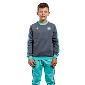 CROATIA Kids Long Sleeve TOP in Anthracite - HRVATSKA HAJDUK SPLIT Size XXS 9-10 - Picture 1 of 5