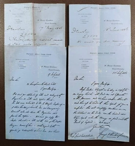1886 4x Solicitor Letters from Grange & Wintringham, Great Grimsby - Picture 1 of 2