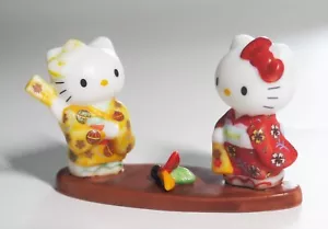 Vintage Hello Kitty Keramik kleine Figur 2003 Sanrio Battledore und Federball - Bild 1 von 9