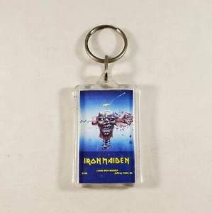 Vintage 1988 Iron Maiden Can I Play With Madness Single Cover Image Keychain - Picture 1 of 9