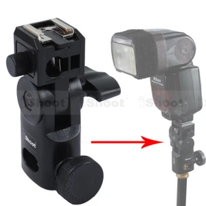Hot Shoe Mount Flash Bracket/Umbrella Holder for Nikon SB600/SB80DX/SB28/SB26 - Picture 1 of 5